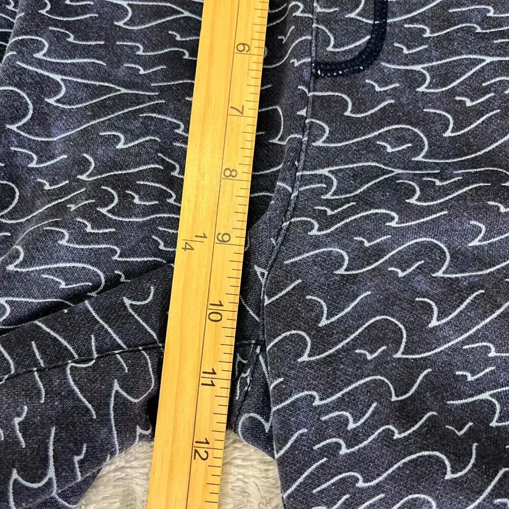 Old Navy Shorts Boys XL 14-16 Wave Print Drawstring Pocket Casual Knit Active